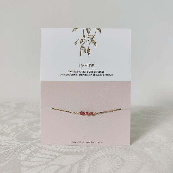 Carte et bracelet "Amitié"