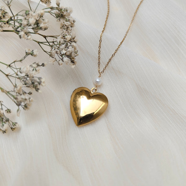 Collier Médaillon Coeur