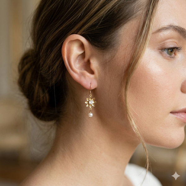 Boucles d'oreilles Églantine