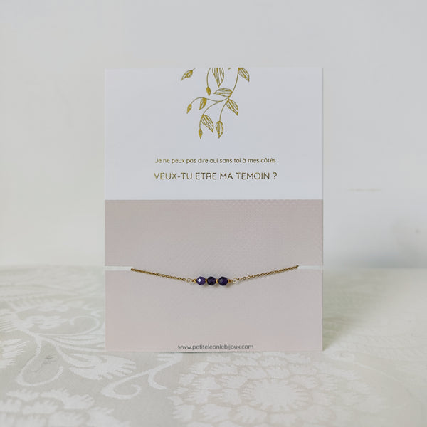 Bracelet "Veux-tu être ma demoiselle d'honneur ?"